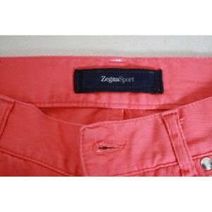 Zegna Sport Coral Pink Cotton Blend Casual Pants Mens 32x29